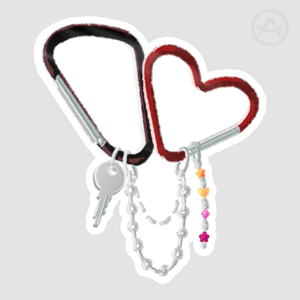 Lesbian Carabiner Sticker