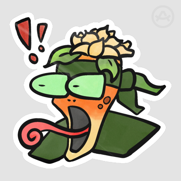 Shocked Frogue Bannerfall SMP Sticker