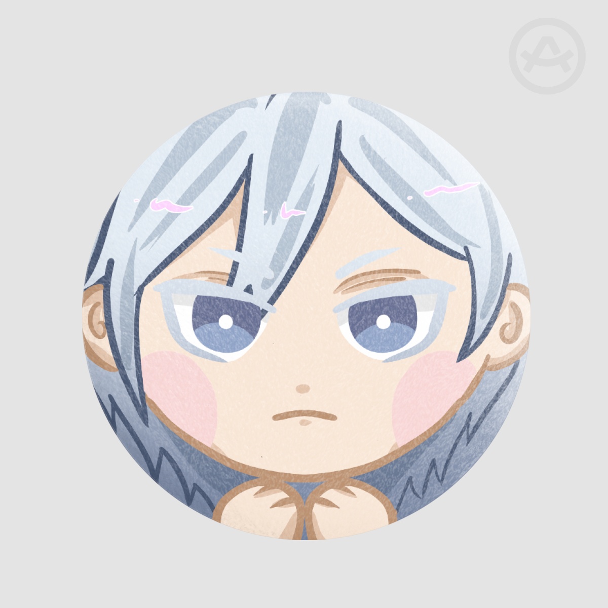 [TWST] Silver Vanrouge Plush Badge