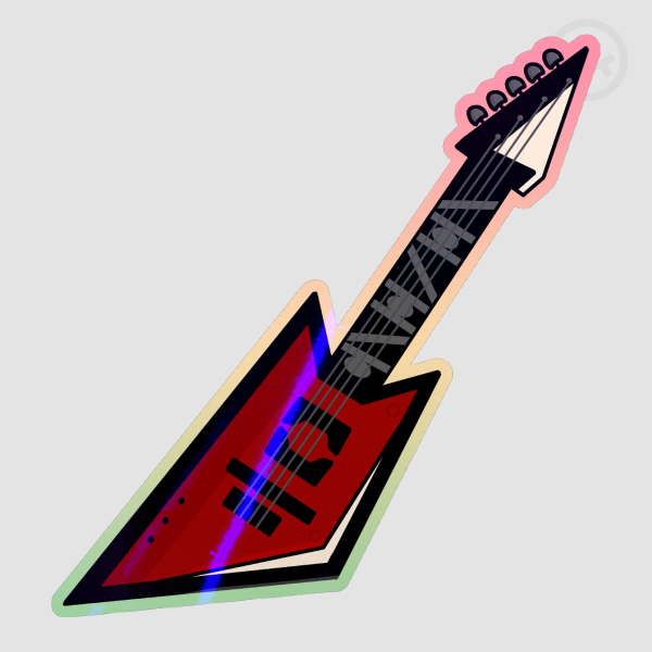 Bonnies guitar Holographic sticker