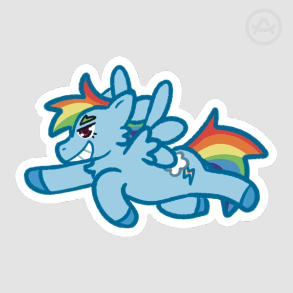 Rainbow Dash - Die Cut Stickers