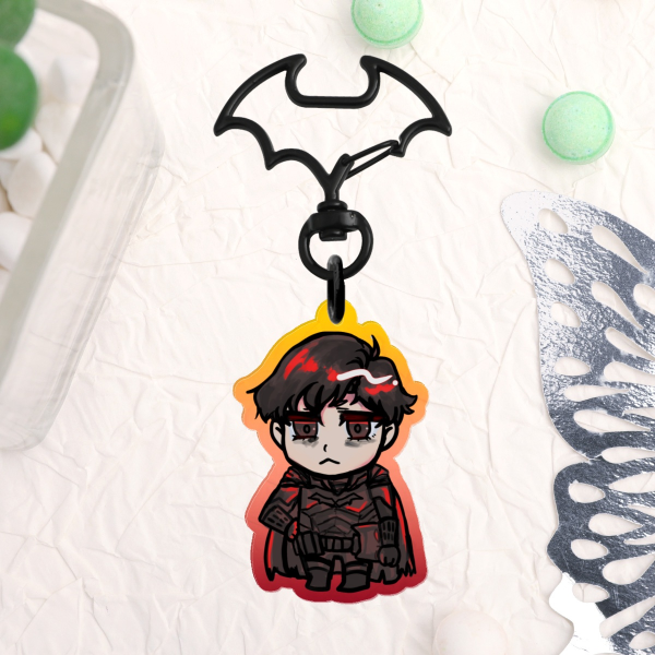 Bats Clear Acrylic Keychain