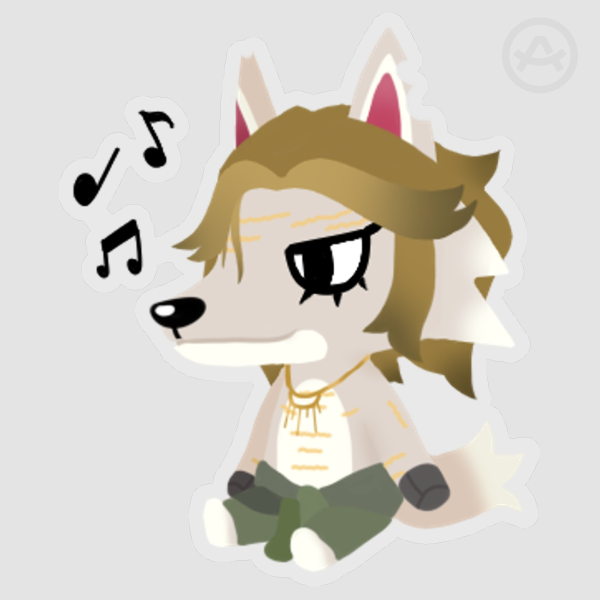 DS2 X Animal Crossing - Higgs Sticker (7x8 cm)