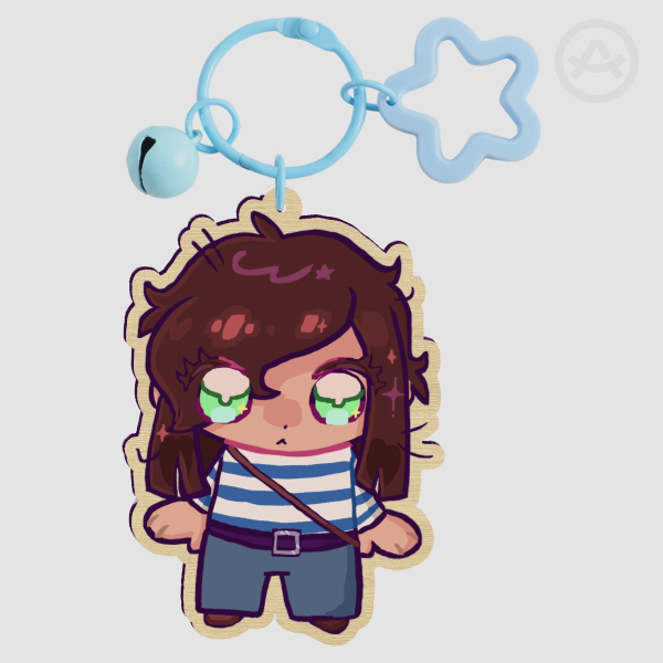 STACY WOOD KEYCHAIN