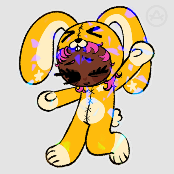 Jumbo Bunny Boo - Sticker