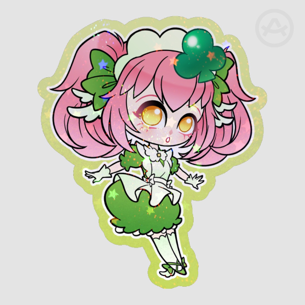 Amulet Clover Amu Hinamori Shugo Chara | Glitter sticker