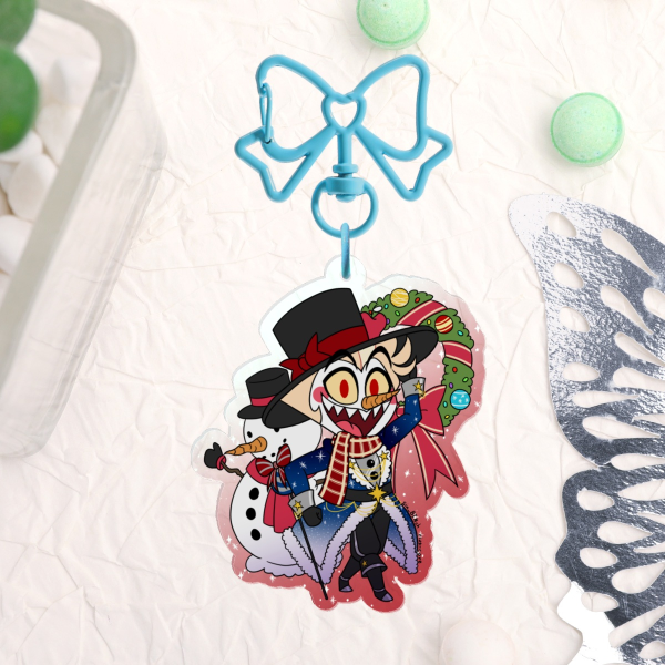 Snowman Lucifer Acrylic Keychain