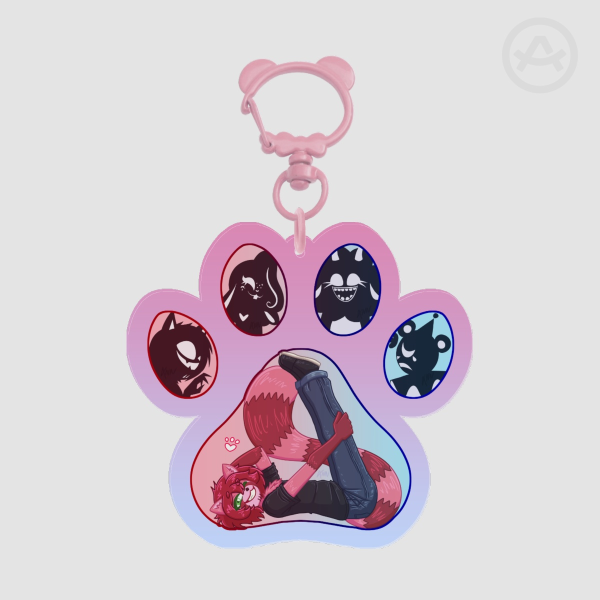 P-AI-ws and Furr Acrylic Keychains