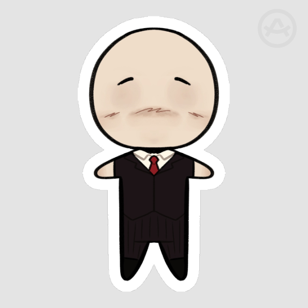 Slenderman Die Cut Sticker