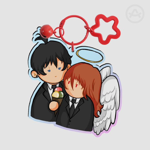 AkiAngel Rainbow Acrylic Keychain