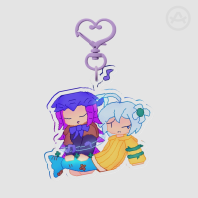 Octana and Mono Heal Keychain