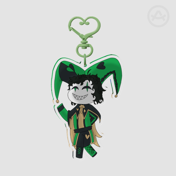 Harlequin keychain