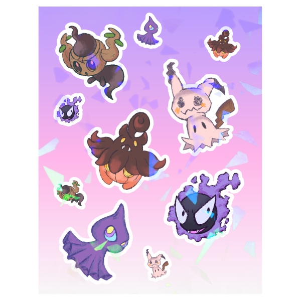 Coated Paper Holo Stickers Sheet