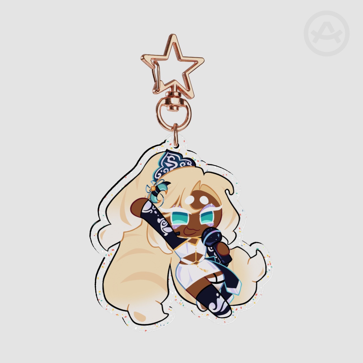 B!TES Mozzarella Cookie Acrylic Keychain