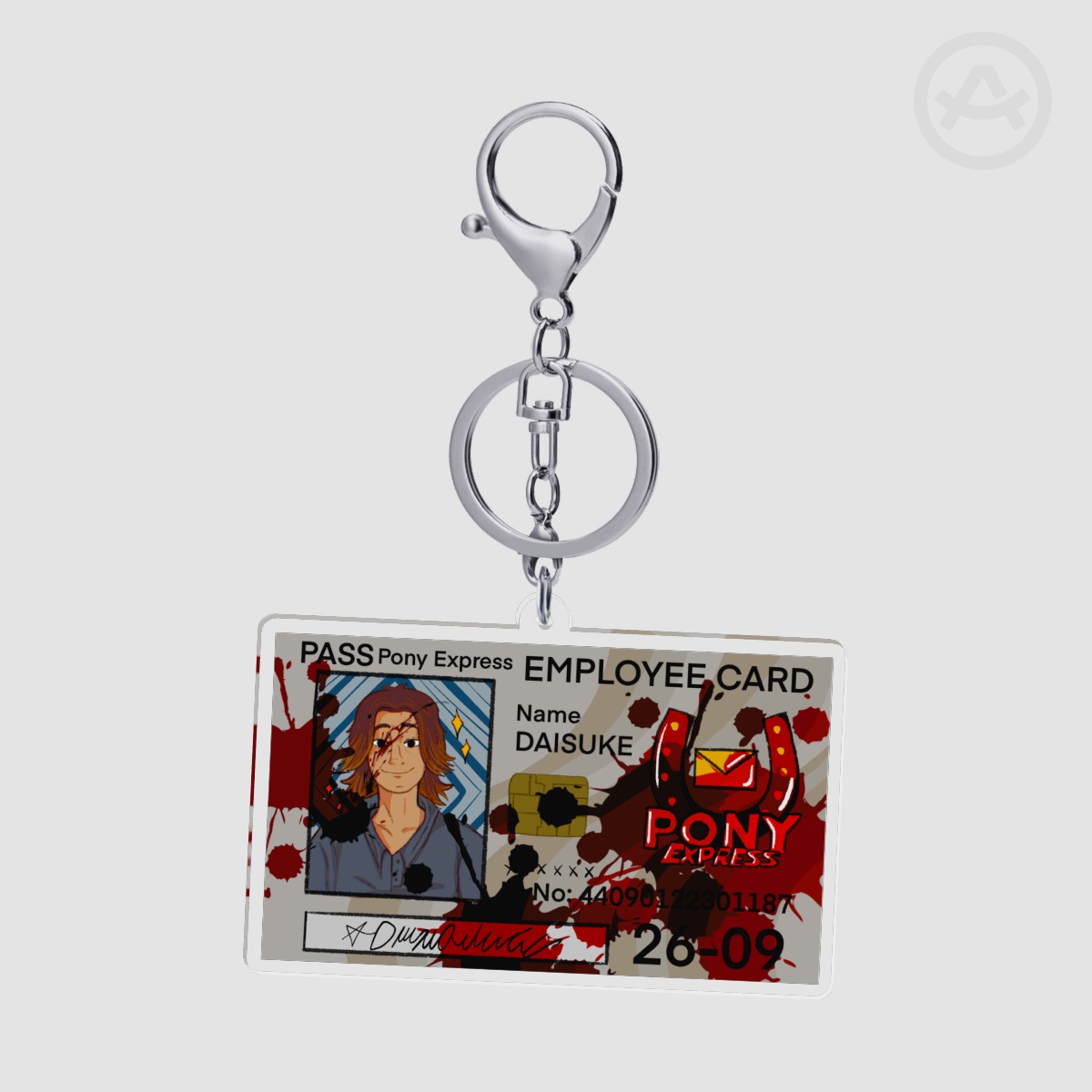 Daisuke Employee Card Keychain