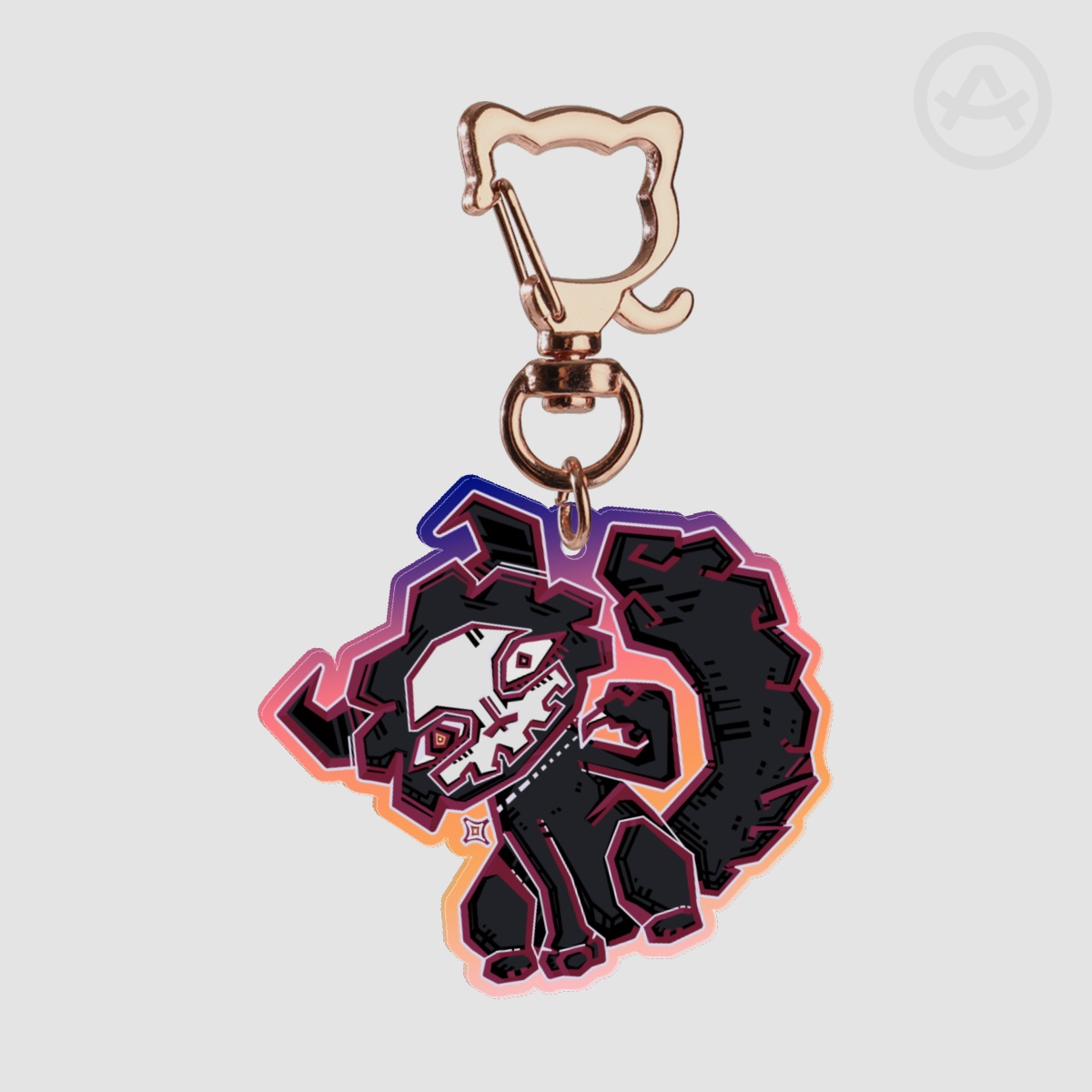 Mewgenics Morana Geometric Keychain