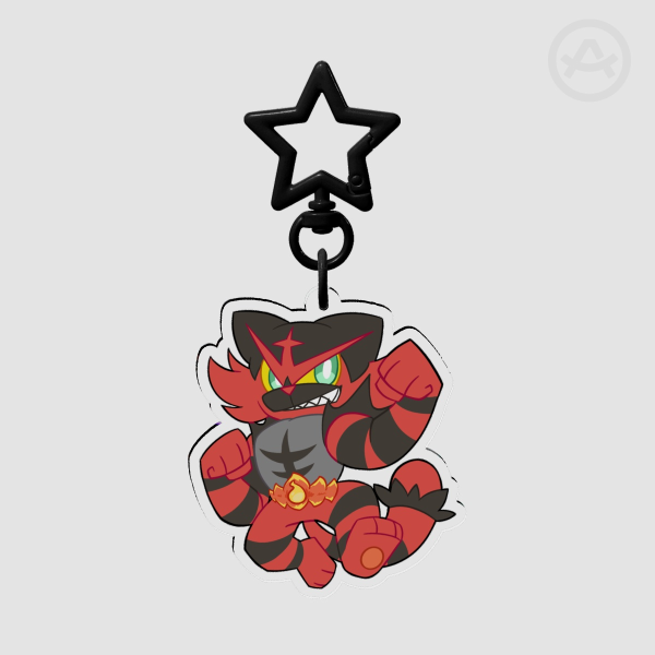 Incineroar Acrylic Keychain