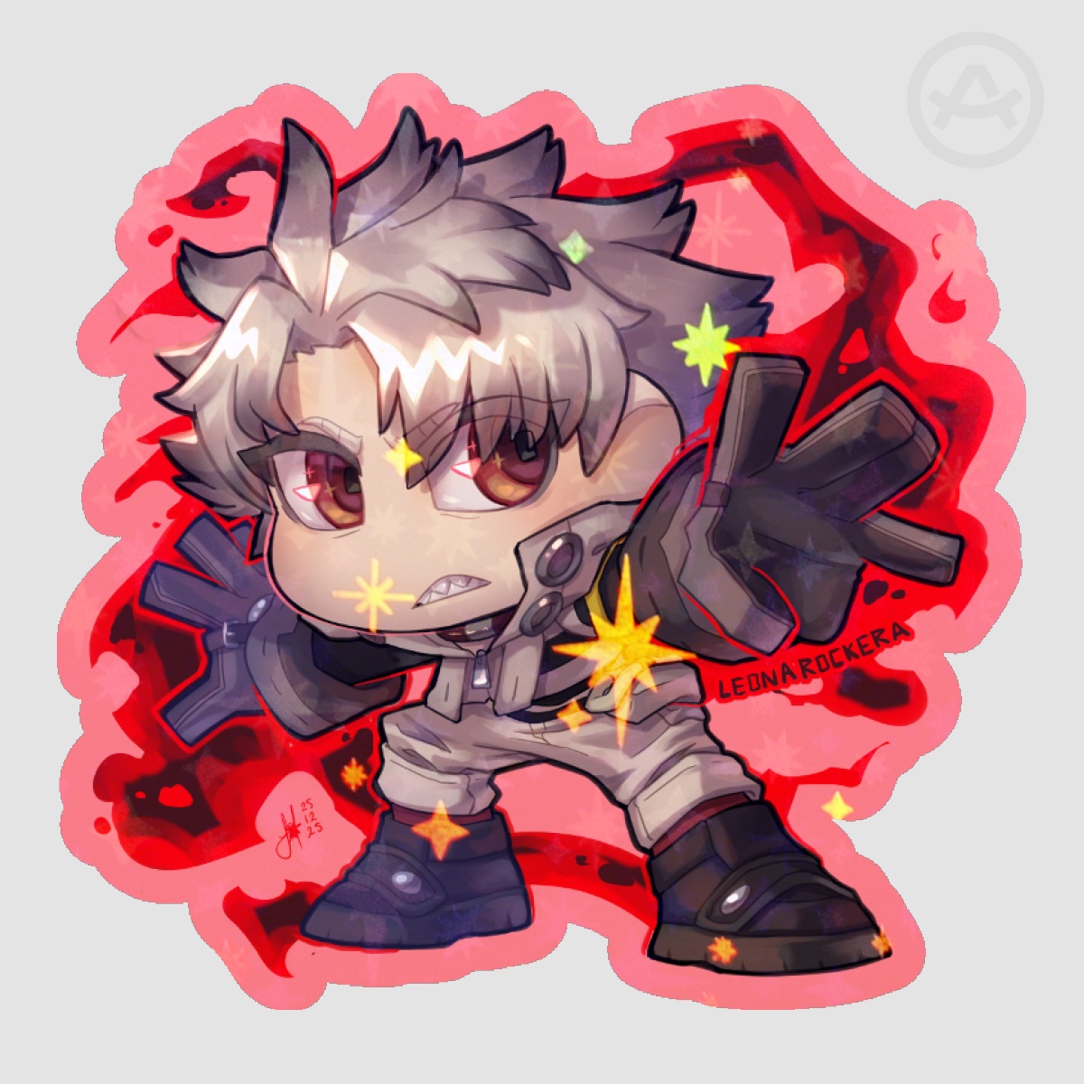 Rudo Surebrec Colored Edge Die Cut Stickers
