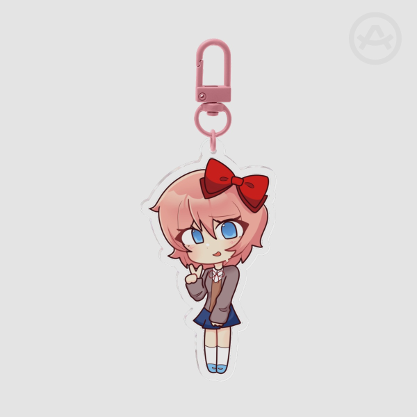 Sayori Doki Doki Literature Club Clear Acrylic Keychains