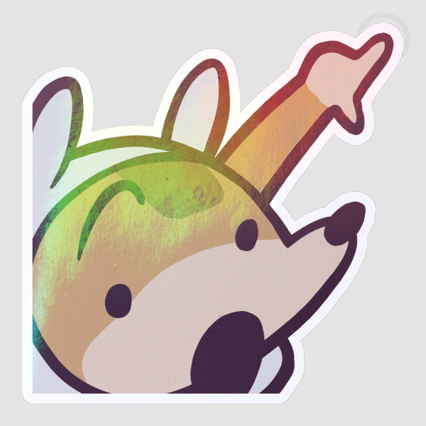 Pointing Clover Sticker