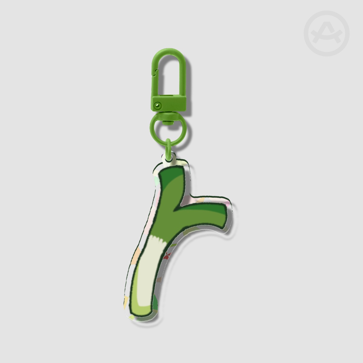 Miku's leek acrylic keychain