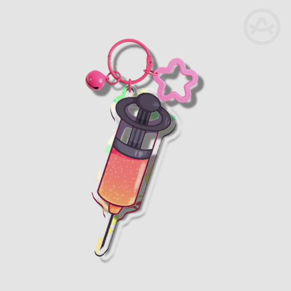 LOVESHOT Miku's syringe acrylic keychain