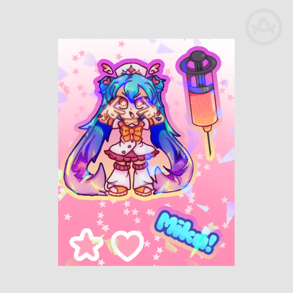 LOVESHOT Hatsune Miku sticker sheet