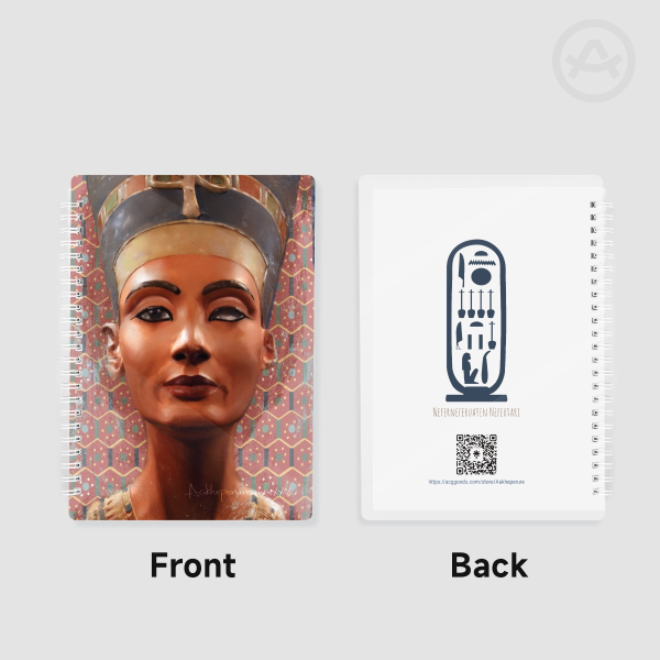 Nefertiti | A5 PVC Double-sided Blank Spiral Notebook
