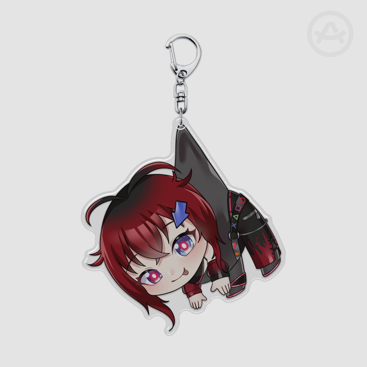 Dangling ANN13 Epoxy Clear Acrylic Keychain