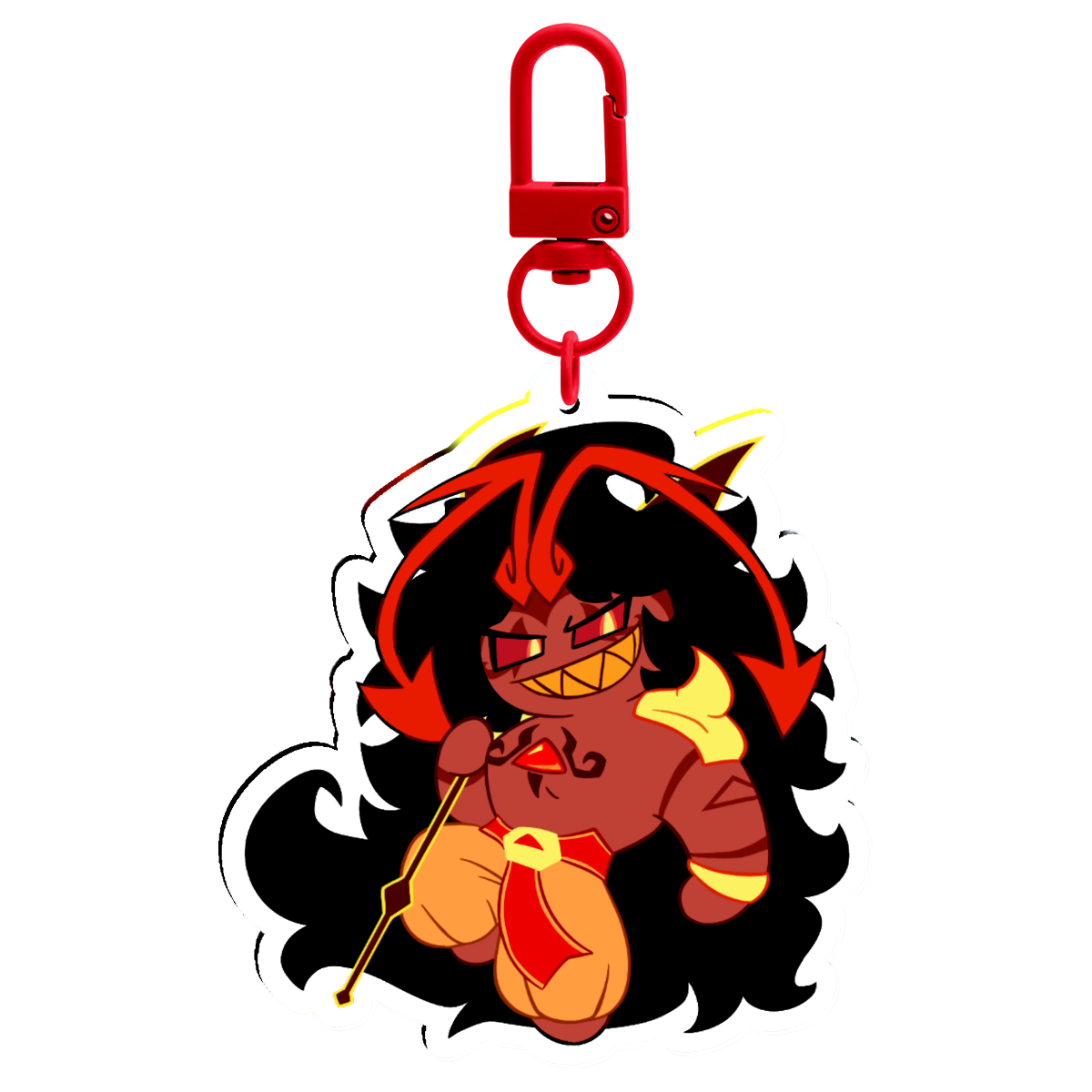 Burning Spice Cookie Acrylic Keychain