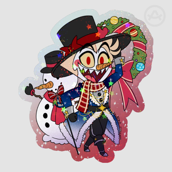 Snowman Lucifer Holo Sticker