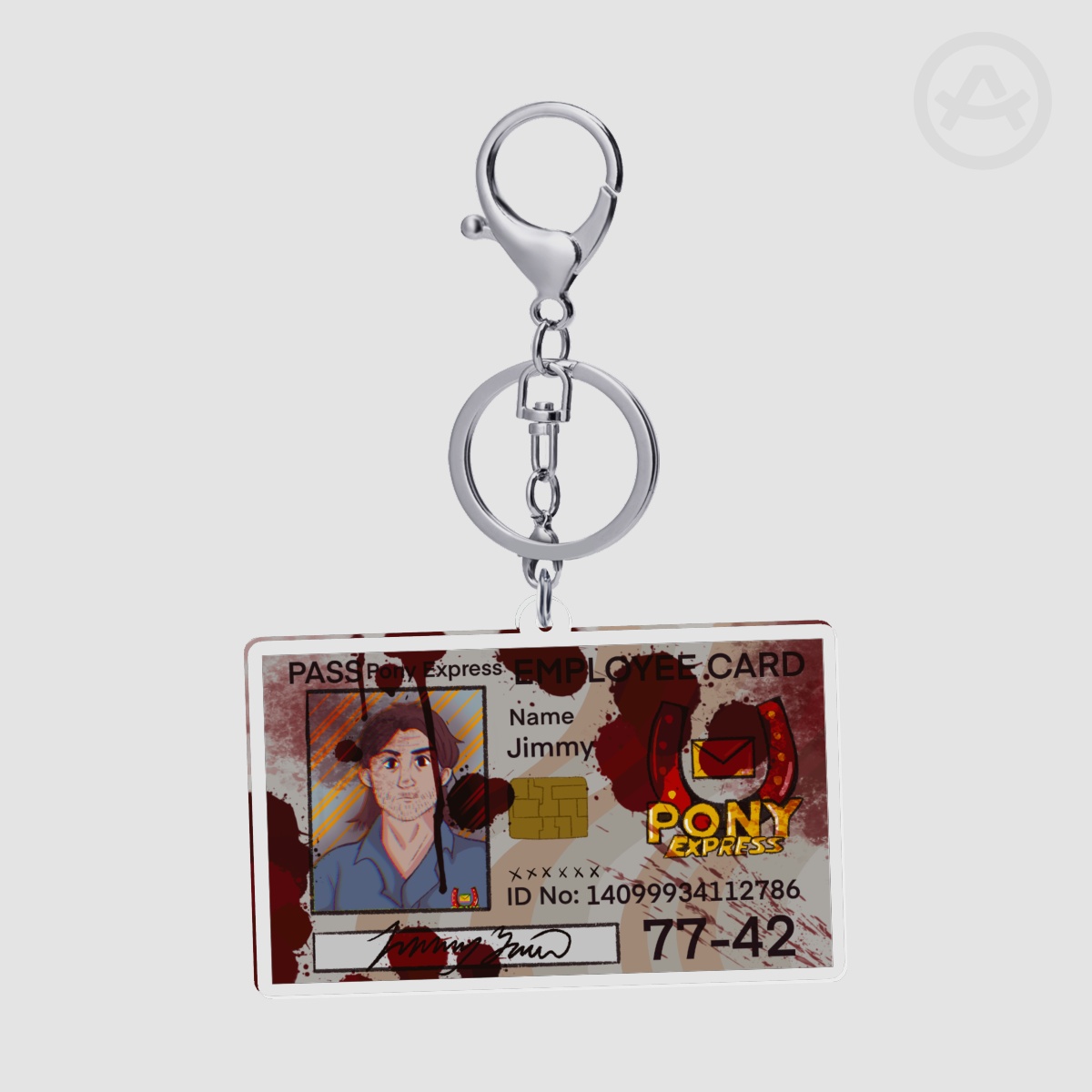 Jimmy Employee Card Keychain