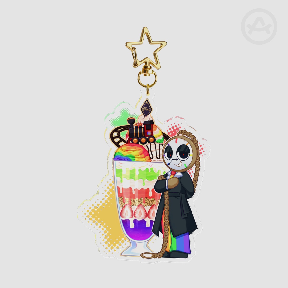 Dandy's World Parfait Dyle Keychain