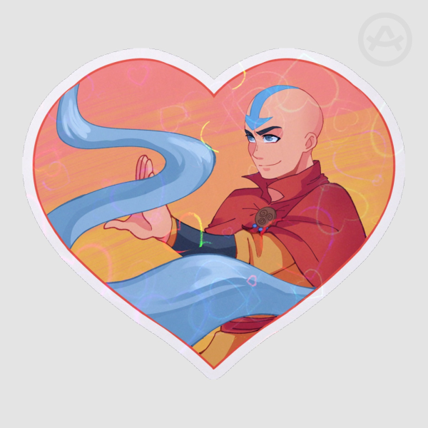 Aang Heart Badge