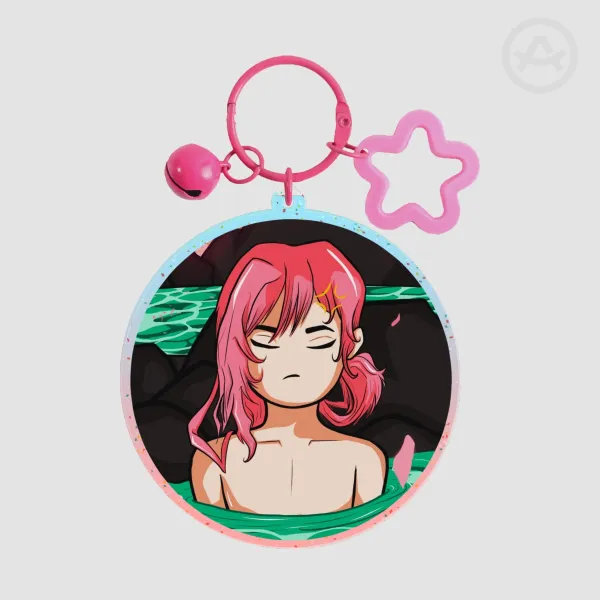 Cherry/Kaoru Onsen Keychain