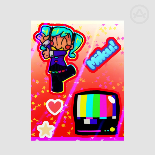 STATIC Hatsune Miku sticker sheet