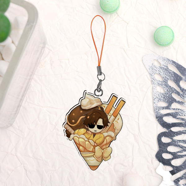 Masky in a Crepe Acrylic Keychain