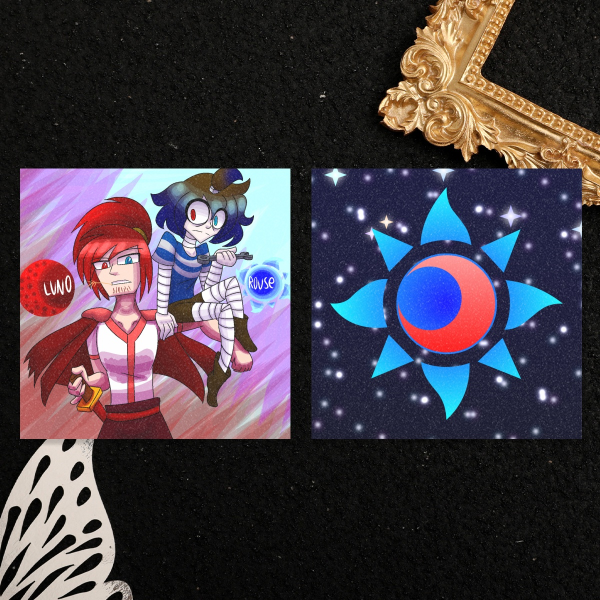 Sun and Moon Holographic Photocards