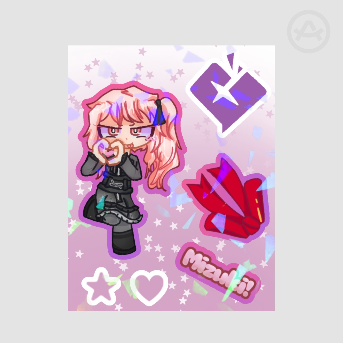 Mizuki Akiyama sticker sheet