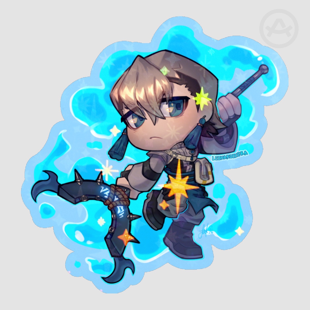 Zanka Colored Edge Die Cut Stickers