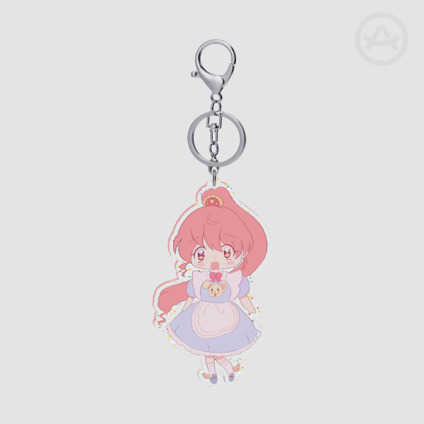 Mikan Shiratama glitter keychain