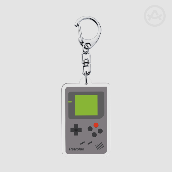 Artenine Originals - Retrolad Light Grey Keychain