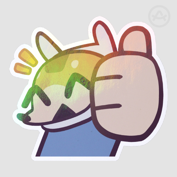 Thumbs Up Clover Sticker