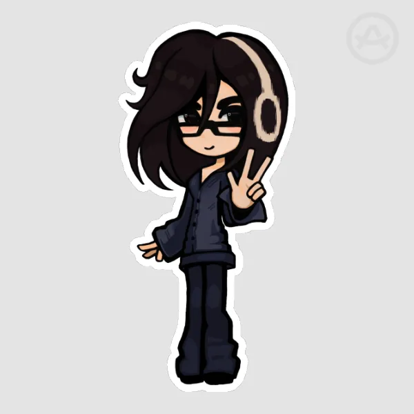 Underscores Chibi Sticker