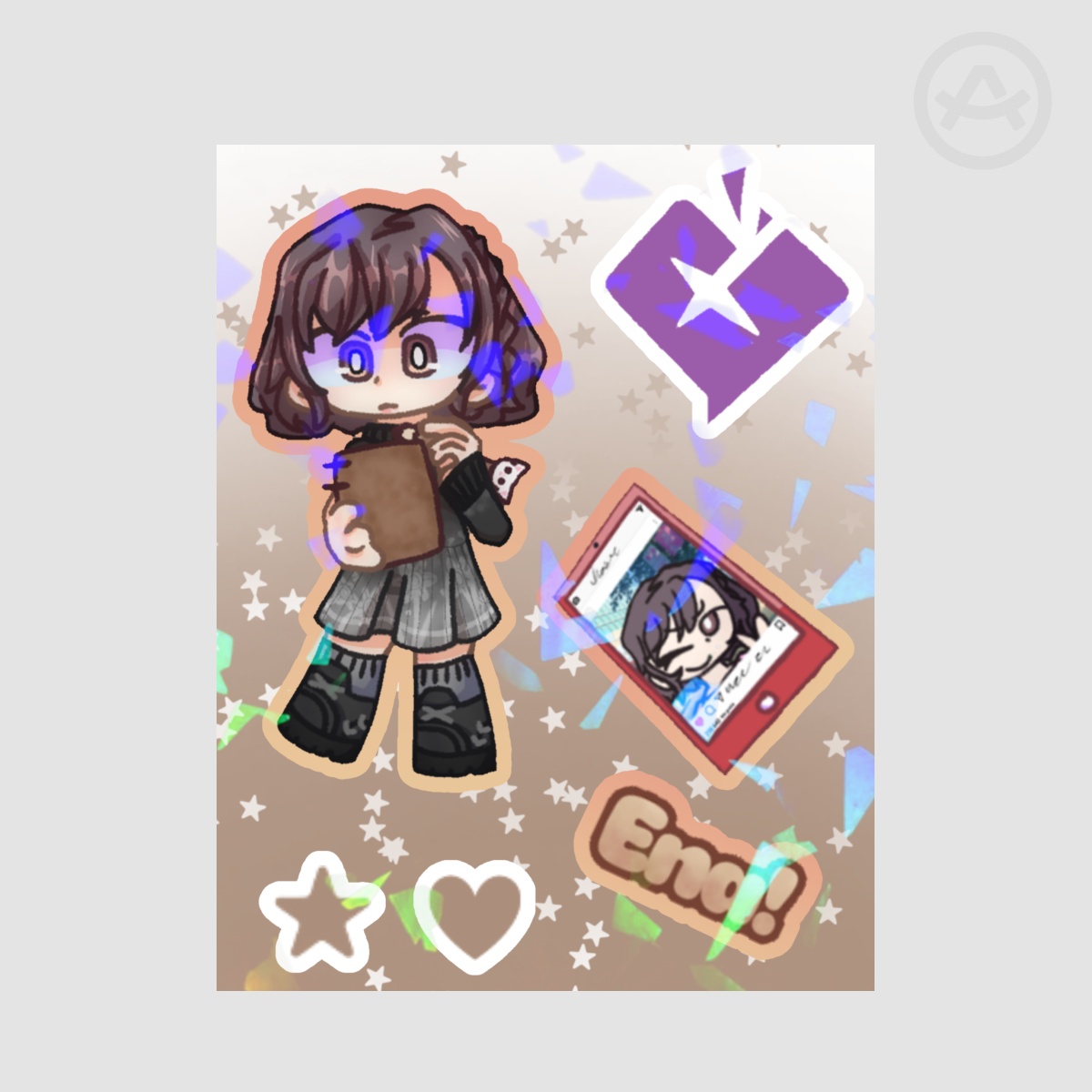 Ena Shinonome sticker sheet