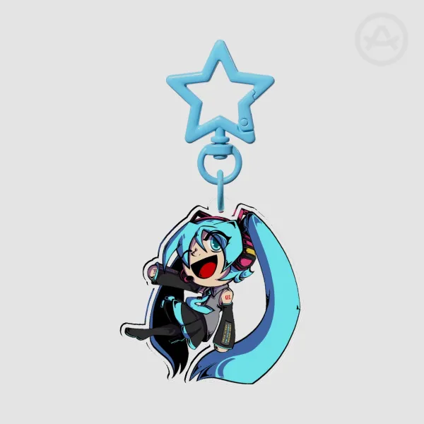 Miku | Vocaloid | Clear Acrylic Keychains