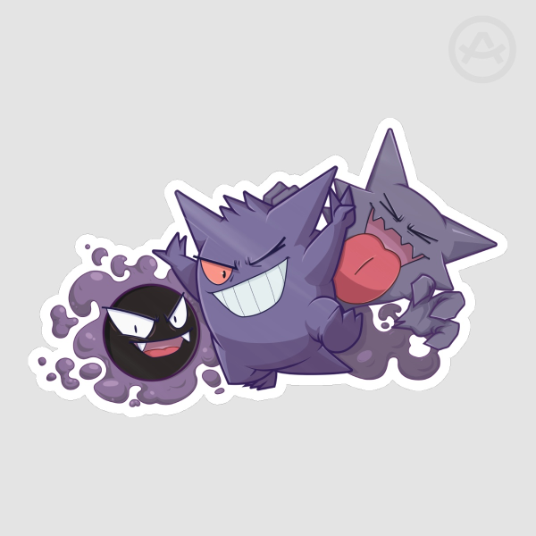 Gengar Gastly Haunter Stickers