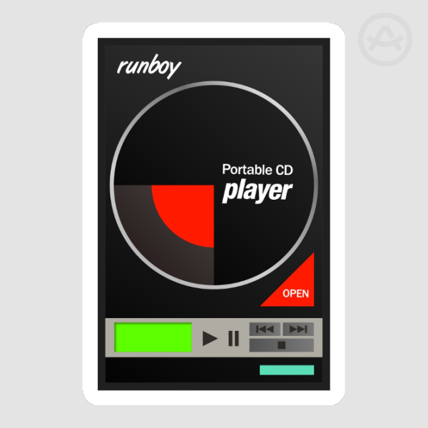 Artenine Originals - Runboy CD Sticker
