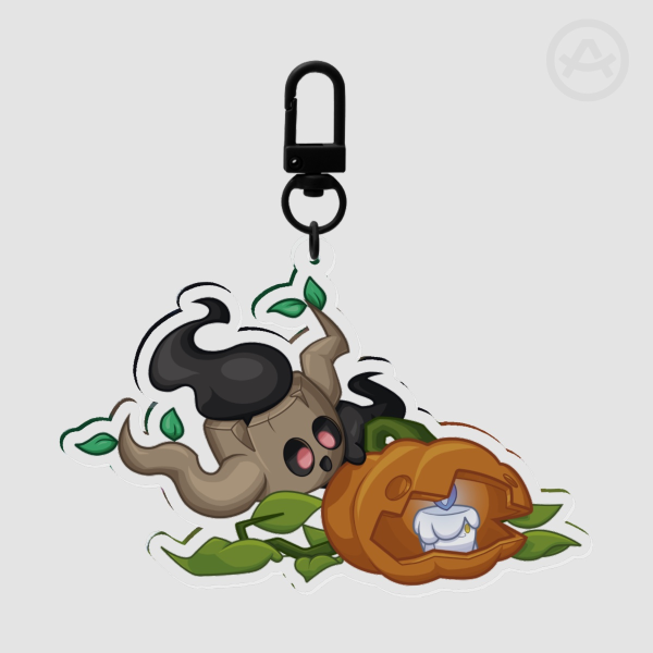 Phantump and Litwick Keychains