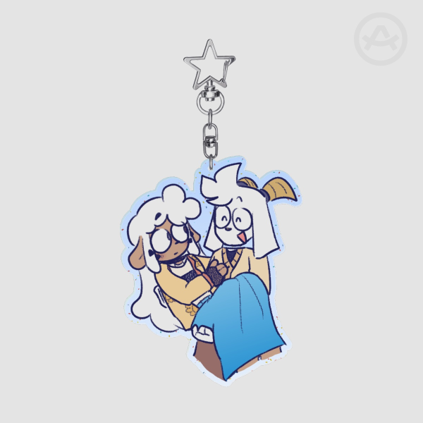 [OC] Orion and Celeste Keychain